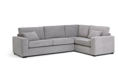 An Image of Habitat Eton Left Corner Fabric Sofa - Charcoal