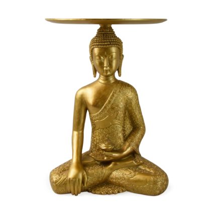 An Image of Budha Side Table Off-White