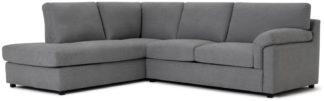 An Image of Habitat Florence Left Corner Fabric Sofa - Grey