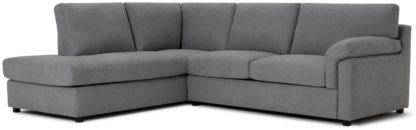 An Image of Habitat Florence Left Corner Fabric Sofa - Grey