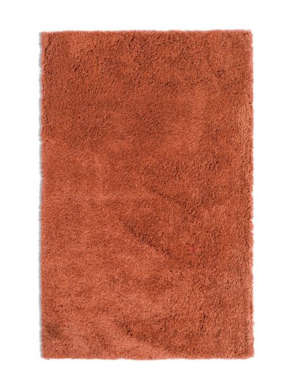 An Image of Habitat Noodle Shaggy Plain Rug - Olive - 160x230cm