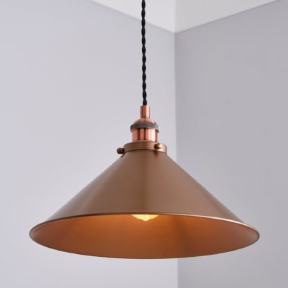 An Image of Logan 1 Light Ceiling Fitting Brown