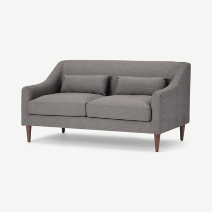 An Image of Herton 2 Seater Sofa, Graphite Recycled Cotton