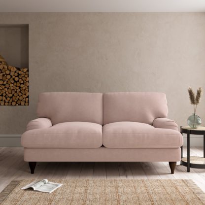 An Image of Darwin Luxury Velvet Sofa Bed Luxury Velvet Natural