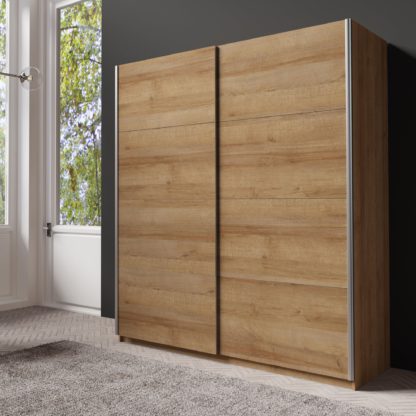 An Image of Lincoln 180cm Sliding Wardrobe Black