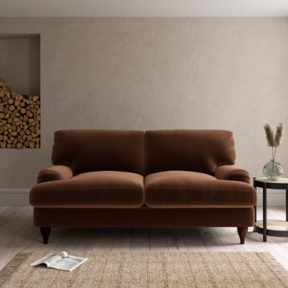 An Image of Darwin Luxury Velvet Sofa Bed Luxury Velvet Natural