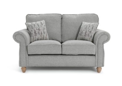 An Image of Habitat Wilfred 2 Seater Fabric Sofa - Light Grey