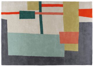 An Image of Habitat Quentin Wool Shaggy Rug - 170x240cm - Multicoloured