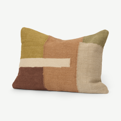 An Image of Xanthe Cushion, 35 x 50 cm, Multi Recycled Cotton Blend