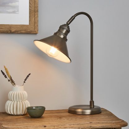 An Image of Didsbury Pewter Table Lamp