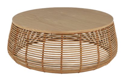 An Image of Habitat Hazel Natural Rattan Coffee Table