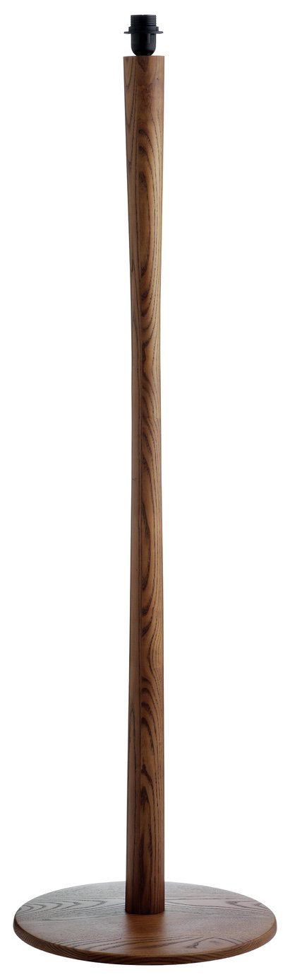 An Image of Habitat Pole Floor Lamp Base - Walnut