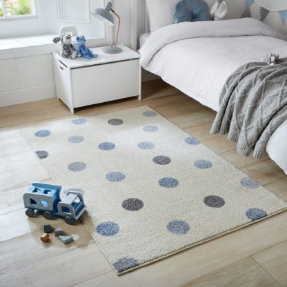 An Image of Alena Polka Dot Rug Alena Polka Dot Grey