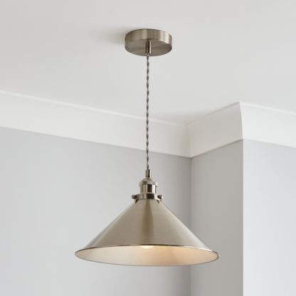 An Image of Logan 1 Light Ceiling Fitting Brown