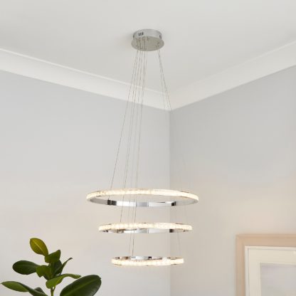 An Image of Napier LED 3 Tier Pendant Light