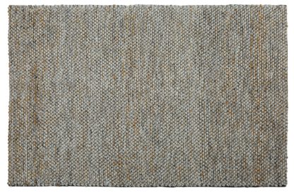 An Image of Habitat Gibbins Flatweave Wool Rug - Natural - 160x230cm