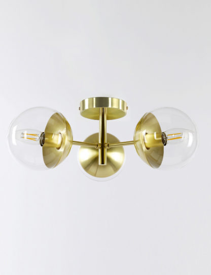 An Image of M&S Aurora Flush Ceiling Light