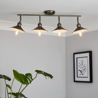 An Image of Didsbury 4 Light Spotlight Flush Ceiling Light