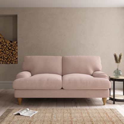 An Image of Darwin Luxury Velvet Sofa Bed Luxury Velvet Natural