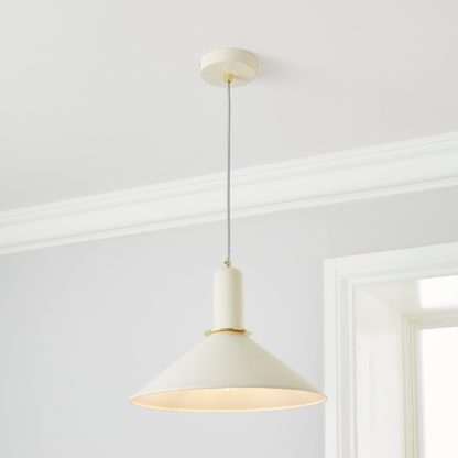 An Image of Corben 1 Light Pendant Ceiling Fitting Gold