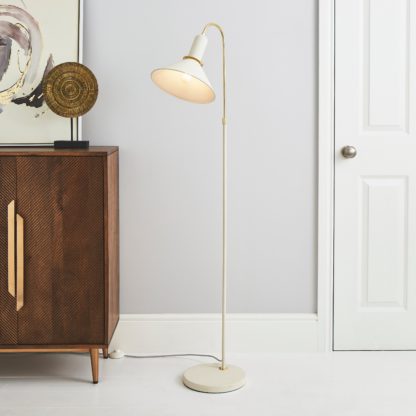 An Image of Corben Floor Lamp White