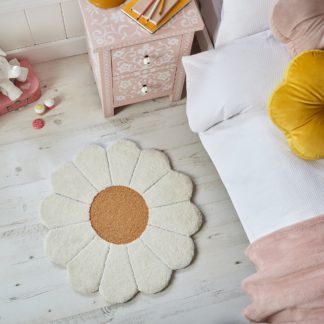 An Image of Dora Daisy Rug White