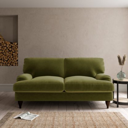 An Image of Darwin Luxury Velvet Sofa Bed Luxury Velvet Natural