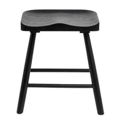 An Image of Loxwood Black Stool Black