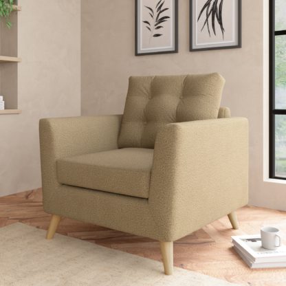 An Image of Lewes Marl Snuggle Chair Cosy Marl Olive