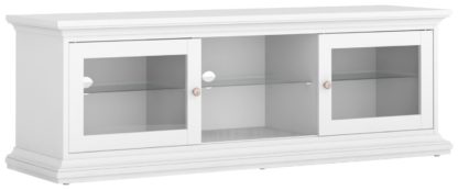 An Image of Paris 2 Drawer TV Unit - White