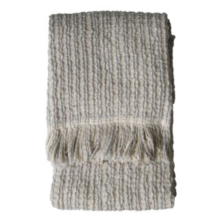 An Image of Tonal Enlaced Grey Throw Grey