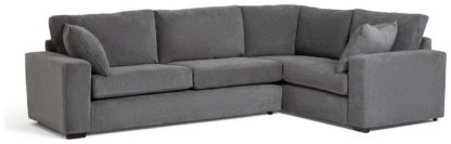 An Image of Habitat Eton Left Corner Fabric Sofa - Grey