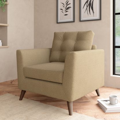 An Image of Lewes Marl Snuggle Chair Cosy Marl Olive