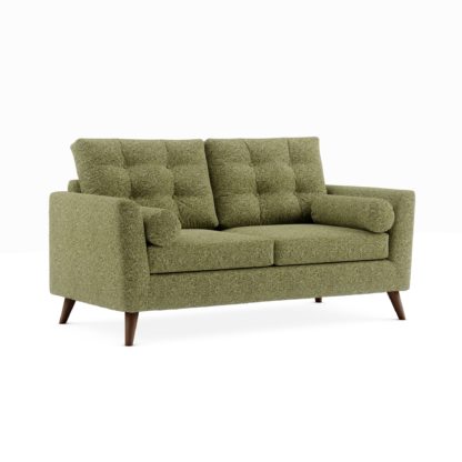 An Image of Lewes Marl 3 Seater Sofa Cosy Marl Olive