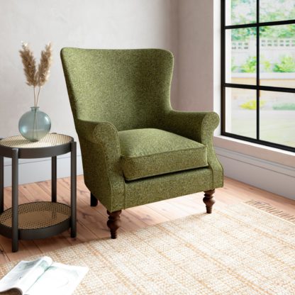 An Image of Charlbury Marl Armchair Cosy Marl Olive