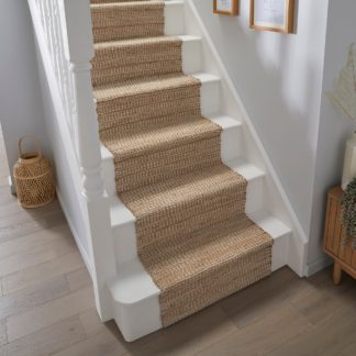 An Image of Clio Jute Cotton Stair Runner Natural