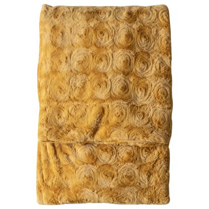 An Image of Stamford Fur Throw Blush