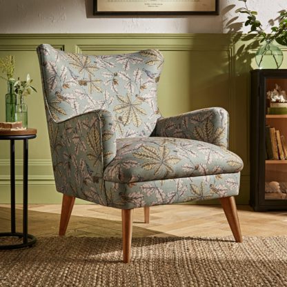 An Image of Marlow Wing Chair Arboretum Print Arboretum Print