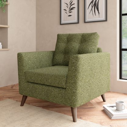 An Image of Lewes Marl Snuggle Chair Cosy Marl Olive