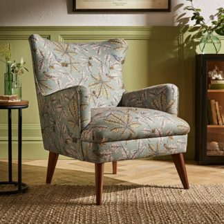 An Image of Marlow Wing Chair Arboretum Print Arboretum Print