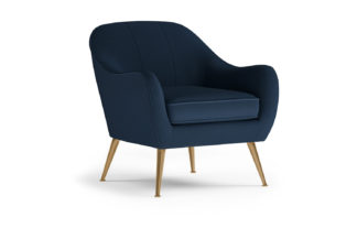 An Image of M&S Ruby Brass Armchair