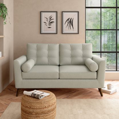 An Image of Lewes Marl 3 Seater Sofa Cosy Marl Olive