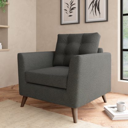 An Image of Lewes Marl Snuggle Chair Cosy Marl Olive