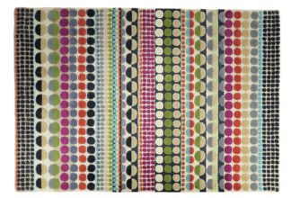 An Image of Habitat Bloomsbury Geo Wool Cut Pile Rug - 140x200cm - Multi