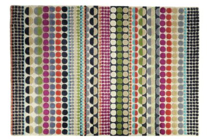 An Image of Habitat Bloomsbury Geo Wool Cut Pile Rug - 140x200cm - Multi