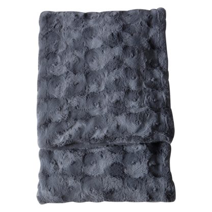 An Image of Stamford Fur Throw Blush