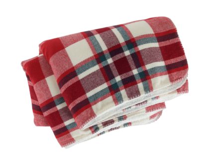 An Image of Argos Home Sherpa Checked Throw - Multi - 125X150cm