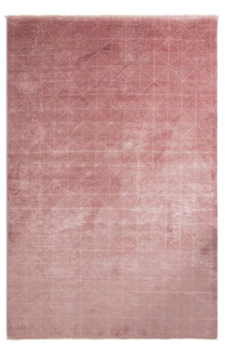 An Image of Habitat Distressed Geo Rug - Blush - 160x230cm