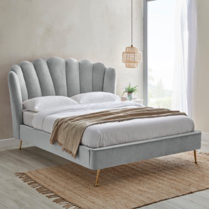 An Image of Vivian Bed Grey