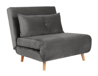 An Image of Habitat Roma Single Fabric Chairbed - Grey